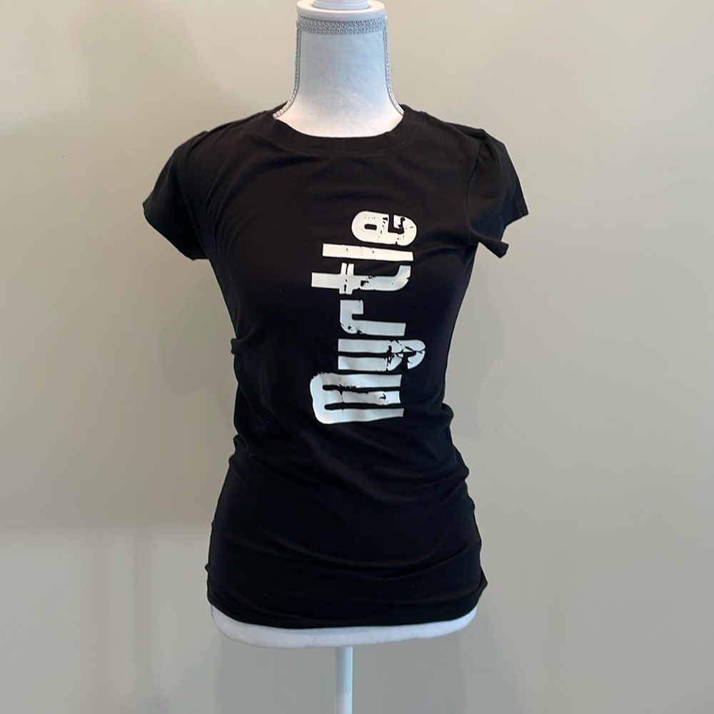 Myrtle Beach Black Lettered Tee. Medium